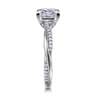 Campana - 18K Yellow Gold Princess Cut Twisted Diamond Engagement Ring - 0.16 ct