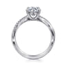 Campana - 18K Yellow Gold Pear Shape Twisted Diamond Engagement Ring - 0.14 ct