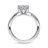 Campana - Platinum Round Diamond Engagement Ring - 0.14 ct