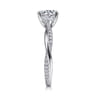 Campana - Platinum Round Diamond Engagement Ring - 0.14 ct