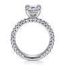 14K White Gold Diamond Engagement Ring - 0.15 ct