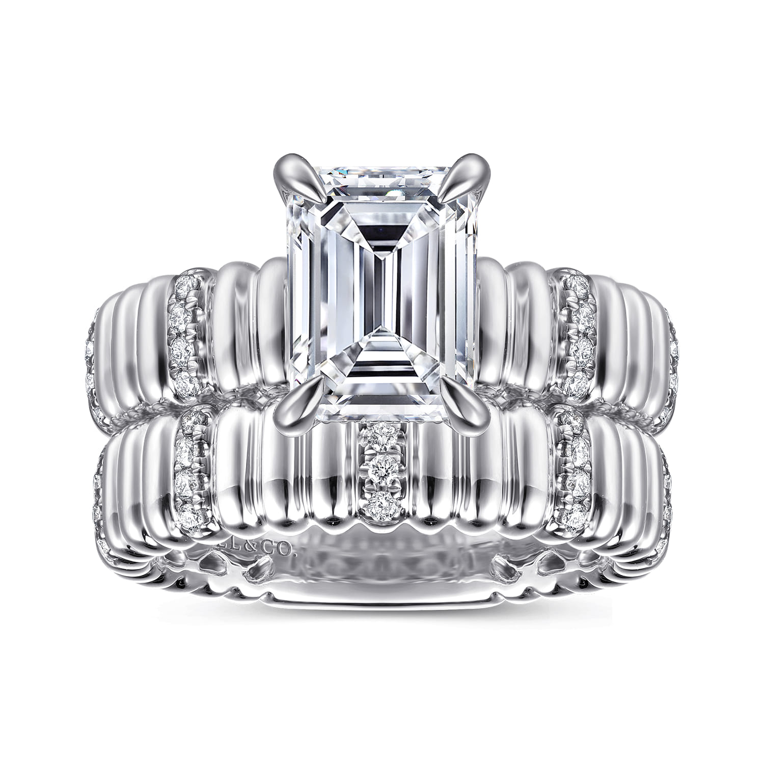 14K White Gold Diamond Engagement Ring - 0.15 ct - Shot 4