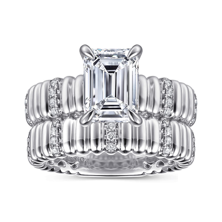 14K White Gold Diamond Engagement Ring - 0.15 ct - Shot 4