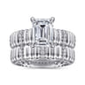 14K White Gold Diamond Engagement Ring - 0.15 ct