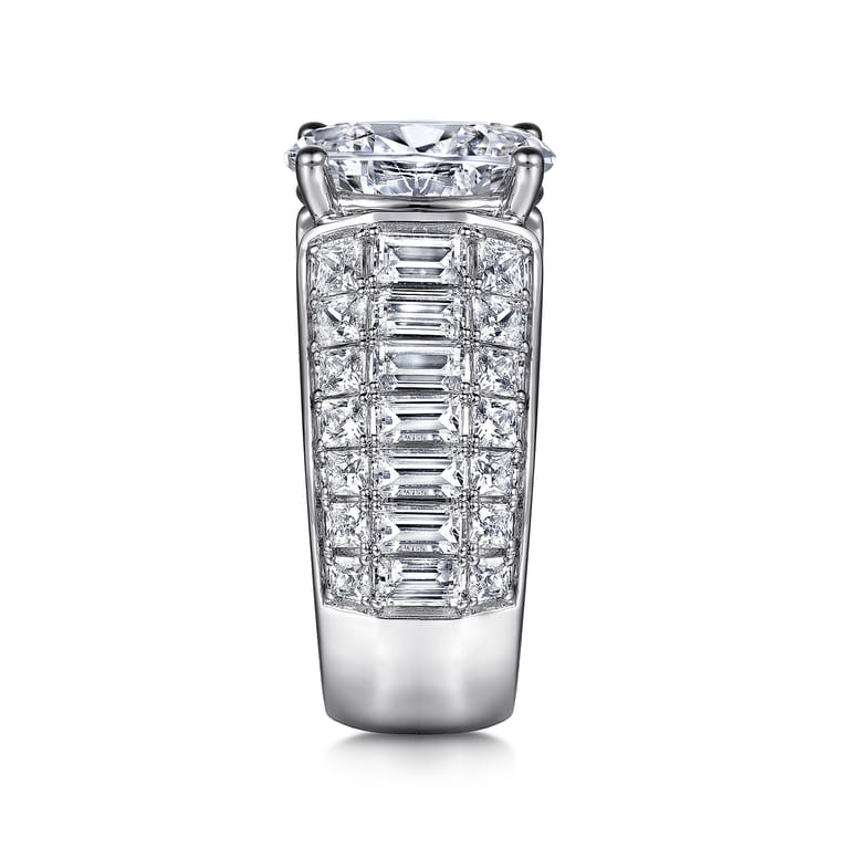 Kera - 14K White Gold Oval Diamond Engagement Ring - 2.9 ct - Shot 5