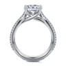 Carver - 14K White Gold Princess Cut Diamond Channel Set Engagement Ring - 0.85 ct