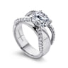 Clark - 14K White Gold Round Diamond Engagement Ring - 0.43 ct