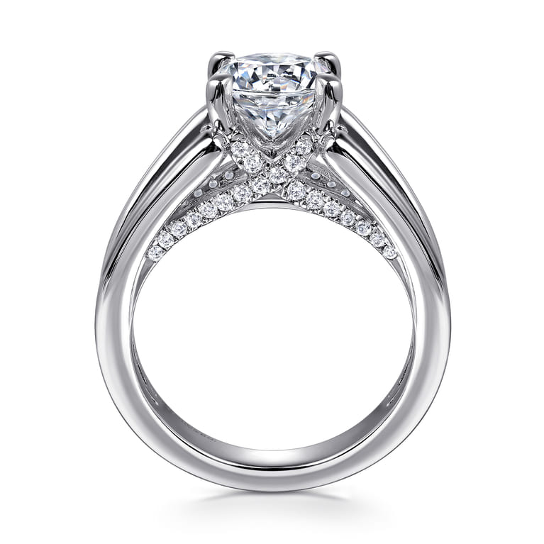 Sutter - 14K White Gold Round Diamond Engagement Ring - 0.7 ct - Shot 2