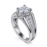 Sutter - 14K White Gold Round Diamond Engagement Ring - 0.7 ct