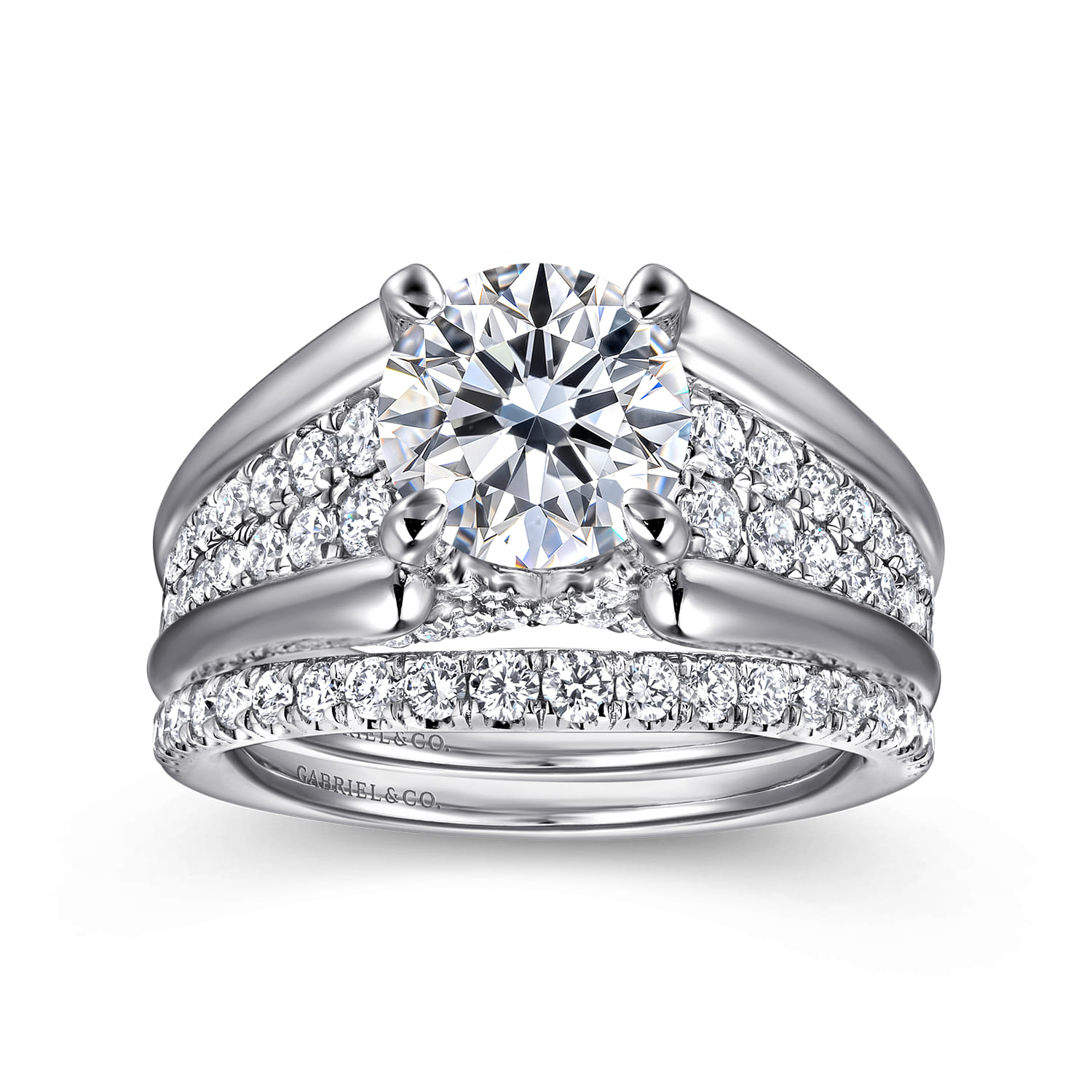 Sutter - 14K White Gold Round Diamond Engagement Ring - 0.7 ct - Shot 4