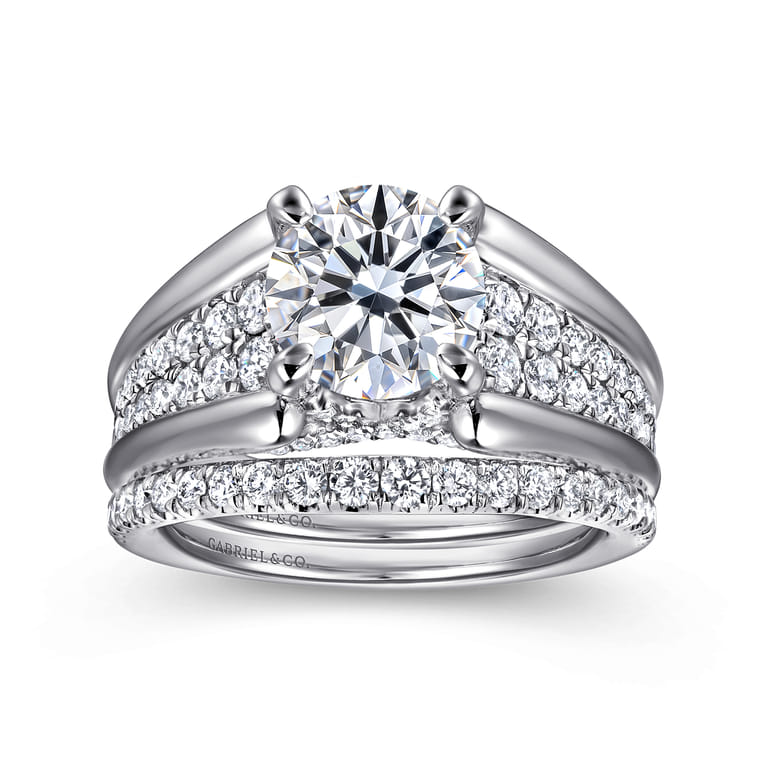 Sutter - 14K White Gold Round Diamond Engagement Ring - 0.7 ct - Shot 4