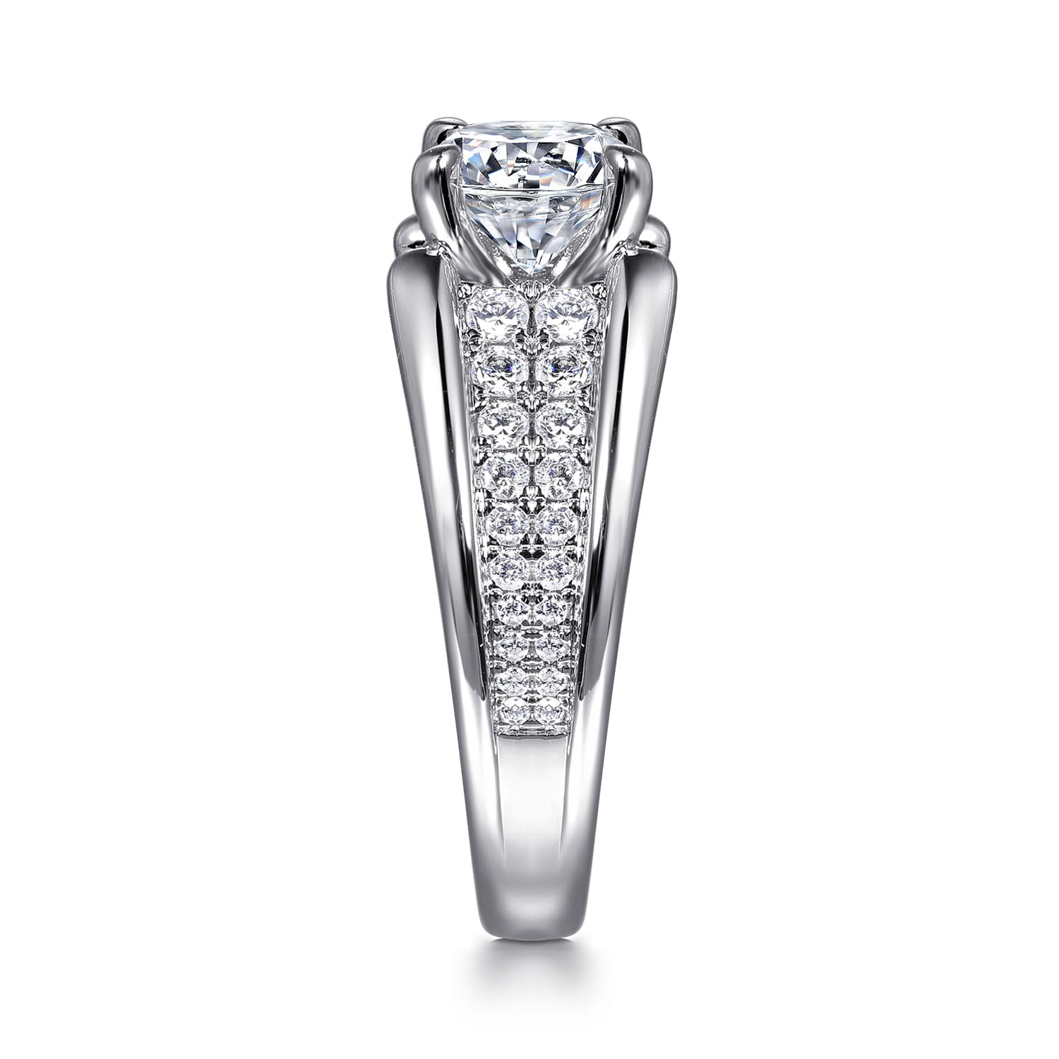 Sutter - 14K White Gold Round Diamond Engagement Ring - 0.7 ct - Shot 5