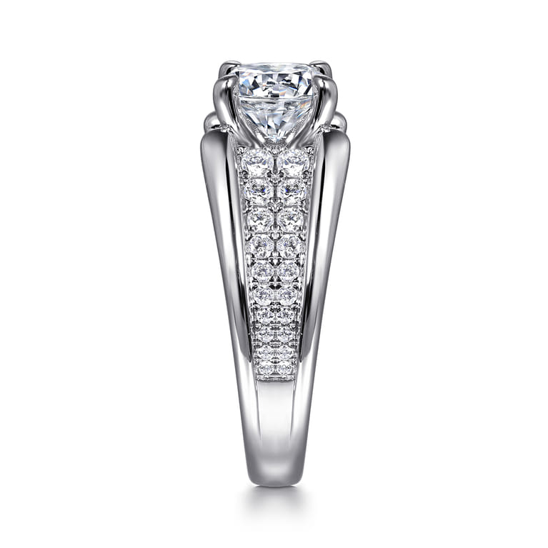 Sutter - 14K White Gold Round Diamond Engagement Ring - 0.7 ct - Shot 5
