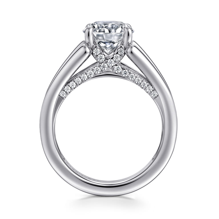 Sutter - 14K White Gold Round Diamond Engagement Ring - 0.7 ct - Shot 2