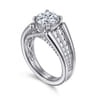 Sutter - 14K White Gold Round Diamond Engagement Ring - 0.7 ct