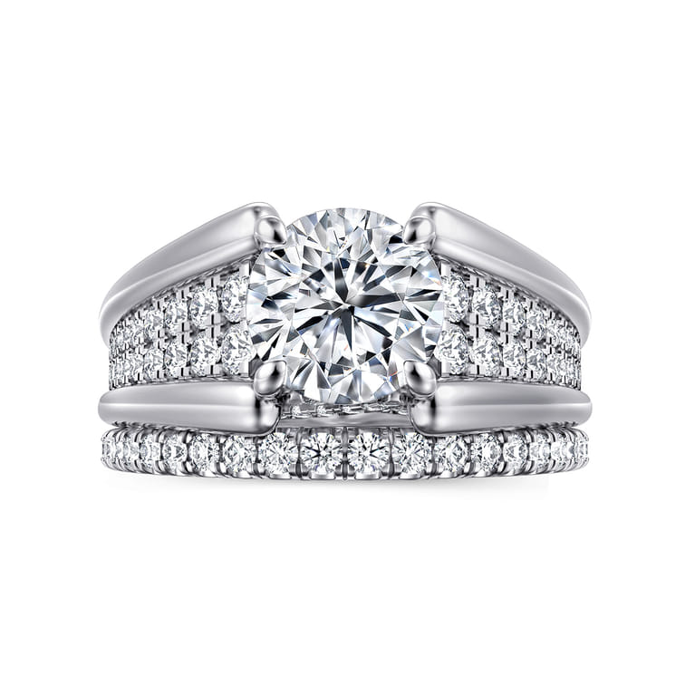 Sutter - 14K White Gold Round Diamond Engagement Ring - 0.7 ct - Shot 4