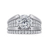 Sutter - 14K White Gold Round Diamond Engagement Ring - 0.7 ct