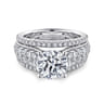 Jessa - 14K White Gold Round Diamond Engagement Ring - 1.26 ct