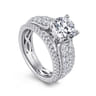 Jessa - 14K White Gold Round Diamond Engagement Ring - 1.26 ct