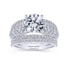 Jessa - 14K White Gold Round Diamond Engagement Ring - 1.26 ct