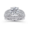 Jessa - 14K White Gold Round Diamond Engagement Ring - 1.26 ct