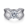 Miranda - 14K White Gold Round Diamond Engagement Ring - 0.5 ct