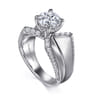 Miranda - 14K White Gold Round Diamond Engagement Ring - 0.5 ct