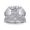Miranda - 14K White Gold Round Diamond Engagement Ring - 0.5 ct