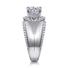 Miranda - 14K White Gold Round Diamond Engagement Ring - 0.5 ct