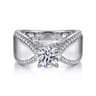 Zoella - 14K White Gold Round Diamond Engagement Ring - 0.47 ct