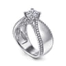 Zoella - 14K White Gold Round Diamond Engagement Ring - 0.47 ct