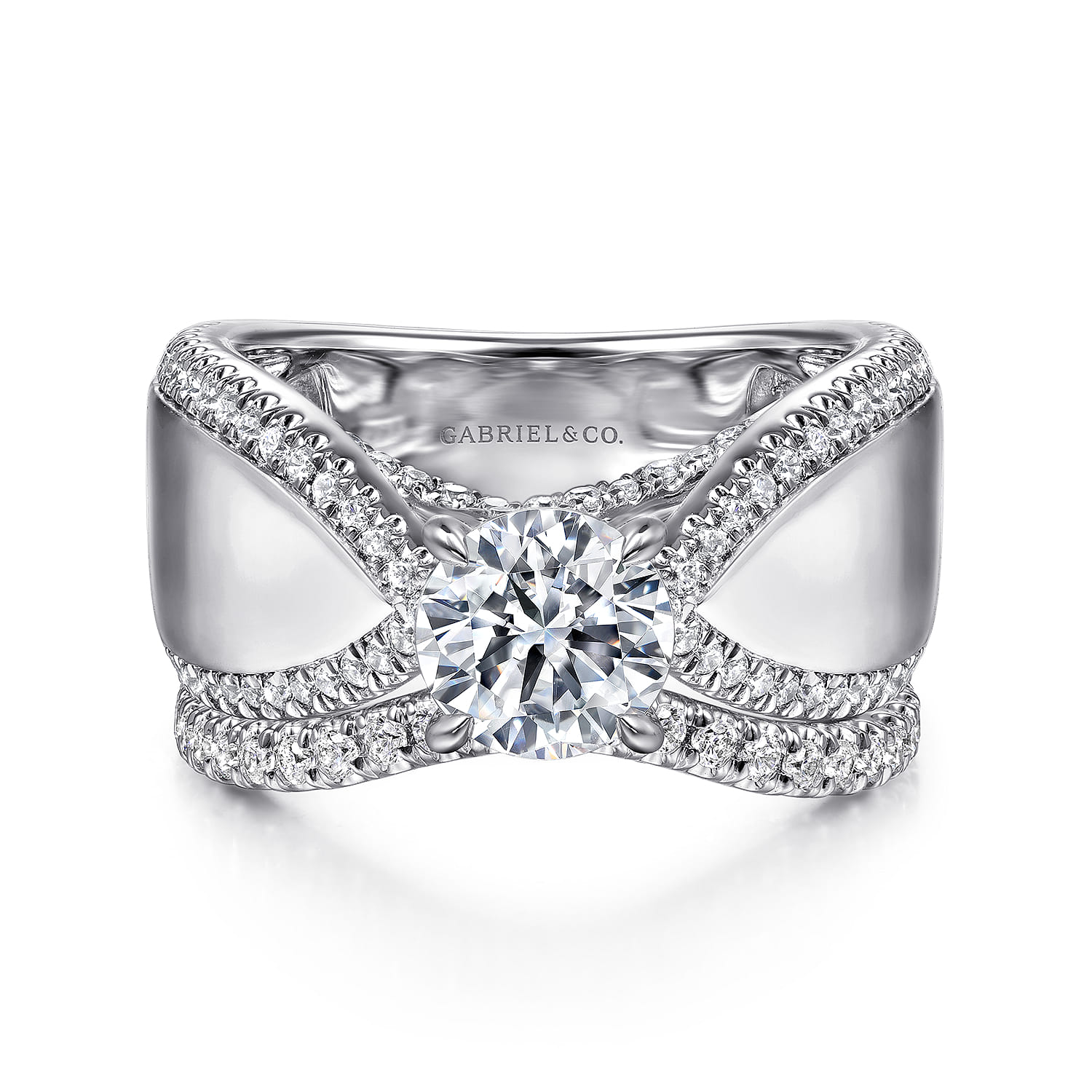 Zoella - 14K White Gold Round Diamond Engagement Ring - 0.47 ct - Shot 4