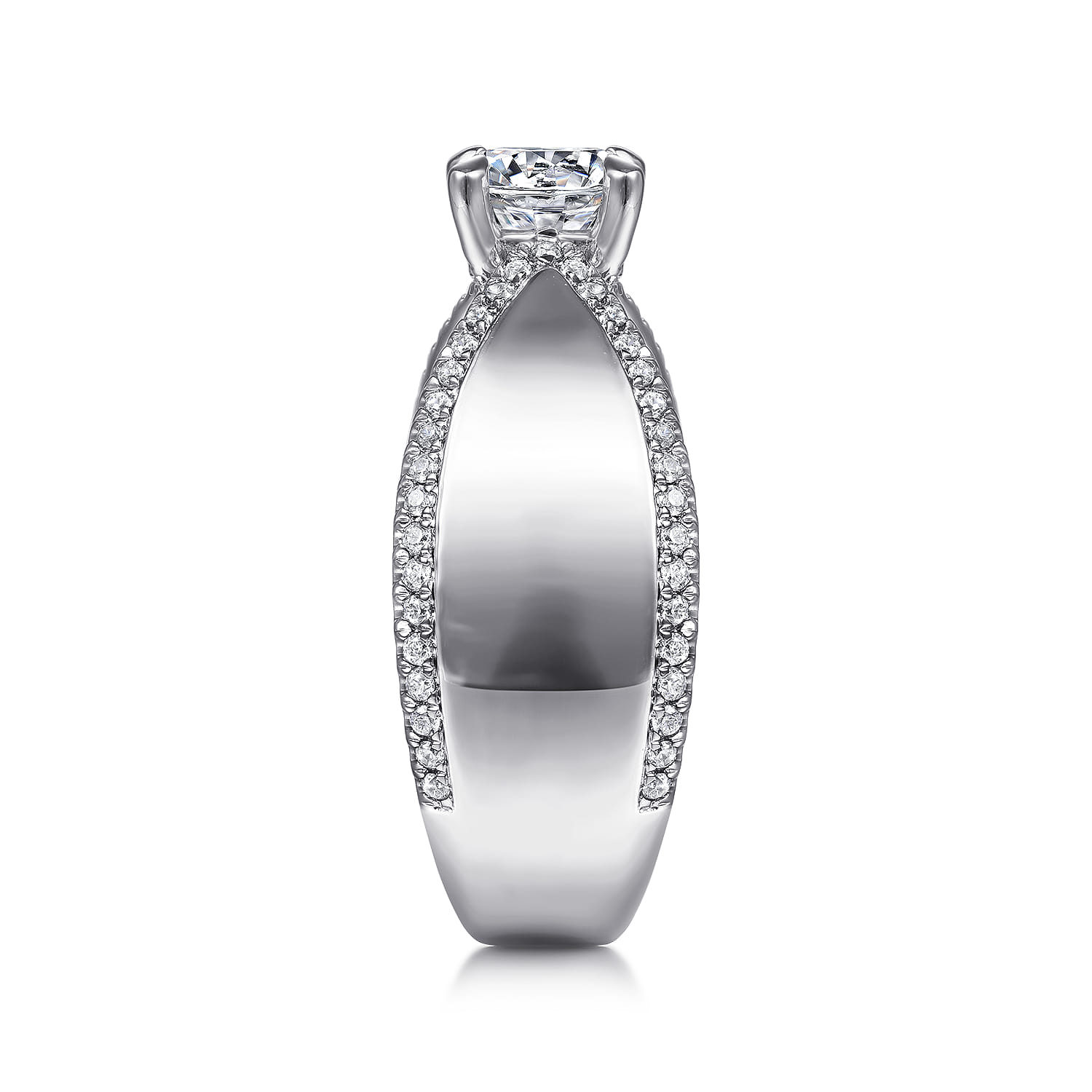 Zoella - 14K White Gold Round Diamond Engagement Ring - 0.47 ct - Shot 5