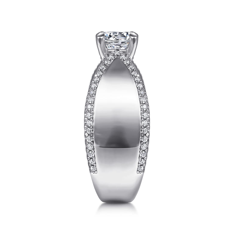 Zoella - 14K White Gold Round Diamond Engagement Ring - 0.47 ct - Shot 5
