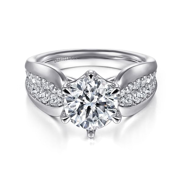 LADIES BAND 0.65CT ROUND DIAMOND 14K WHITE GOLD LADIES BAND 0.65CT ROUND DIAMOND 14K WHITE GOLD