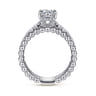 Dorian - 14K White Gold Round Diamond Engagement Ring - 0.53 ct