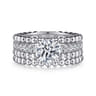 Dorian - 14K White Gold Round Diamond Engagement Ring - 0.53 ct