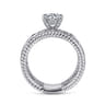Galia - 14K White Gold Round Diamond Engagement Ring - 0.2 ct