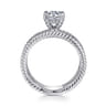Gene - 14K White Gold Round Diamond Engagement Ring - 0.31 ct