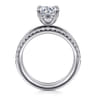 Reba - 14K White Gold Round Diamond Engagement Ring - 0.5 ct