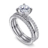 Reba - 14K White Gold Round Diamond Engagement Ring - 0.5 ct
