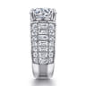 Kera - 14K White Gold Round Diamond Engagement Ring - 2.9 ct