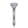 Neema - 14K White Gold Round Diamond Engagement Ring - 0.1 ct