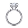 Neema - 14K White Gold Round Diamond Engagement Ring - 0.12 ct