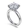 Neema - 14K White Gold Round Diamond Engagement Ring - 0.12 ct