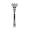 Neema - 14K White Gold Round Diamond Engagement Ring - 0.07 ct