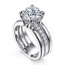Reeba - 14K White Gold Round Diamond Engagement Ring - 0.35 ct