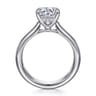 Reeve - 14K White Gold Round Diamond Engagement Ring - 0.07 ct