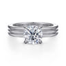 Sela - 14K White Gold Diamond Engagement Ring - 0.07 ct