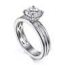 Sela - 14K White Gold Diamond Engagement Ring - 0.07 ct